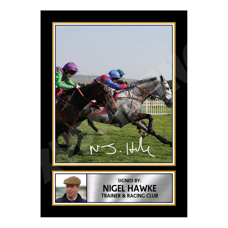 NIGEL HAWKE 2 Limited Edition Horse Racer Signed Print - Horse Racing