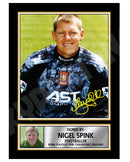 NIGEL SPINK Limited Edition Football Player Signed Print - Football