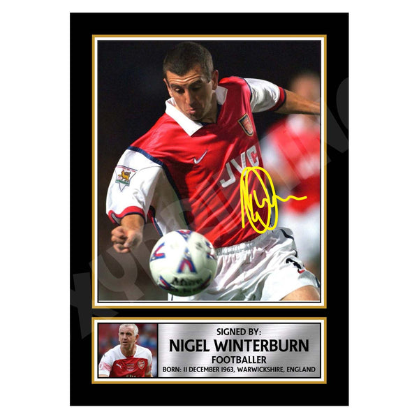 NIGEL WINTERBURN Football Player Printed Signature Print