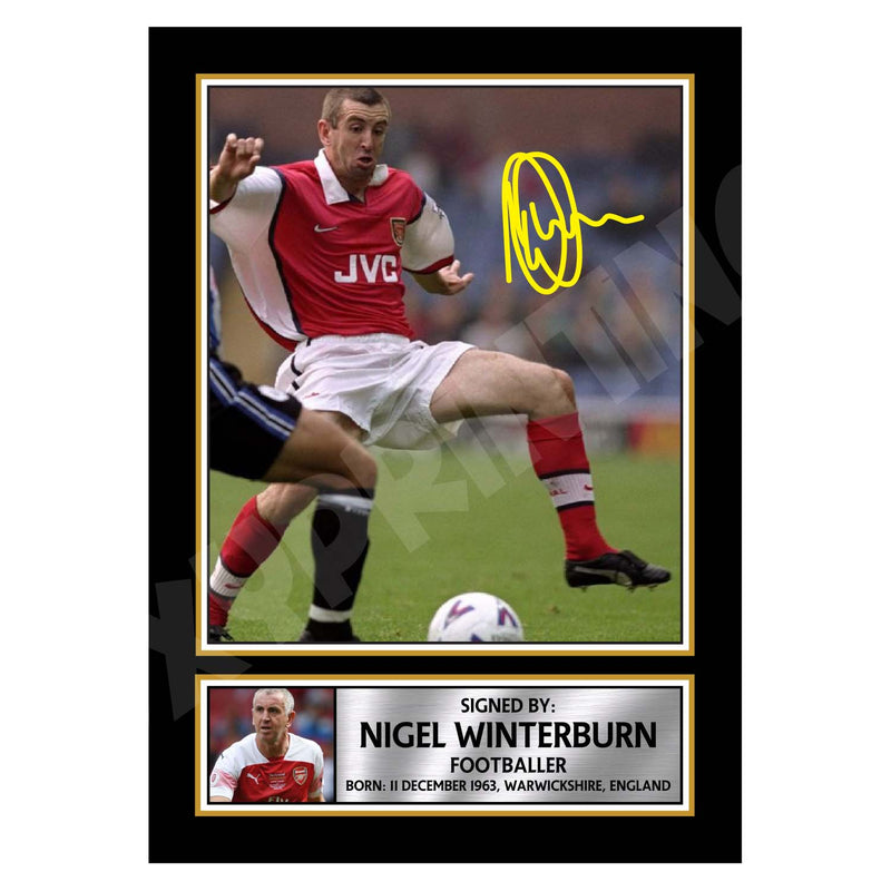 NIGEL WINTERBURN 2 Limited Edition Football Player Signed Print - Football