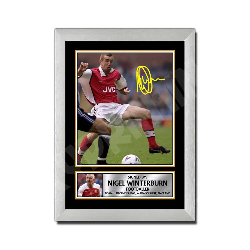 NIGEL WINTERBURN 2 Limited Edition Football Player Signed Print - Football