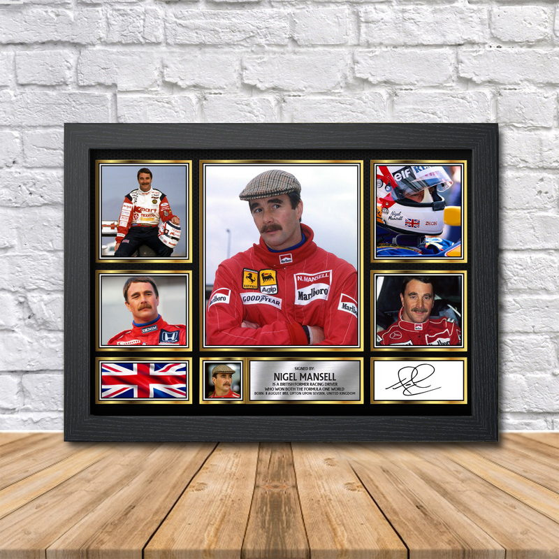 Nigel Mansell Limited Edition Signed Print 2