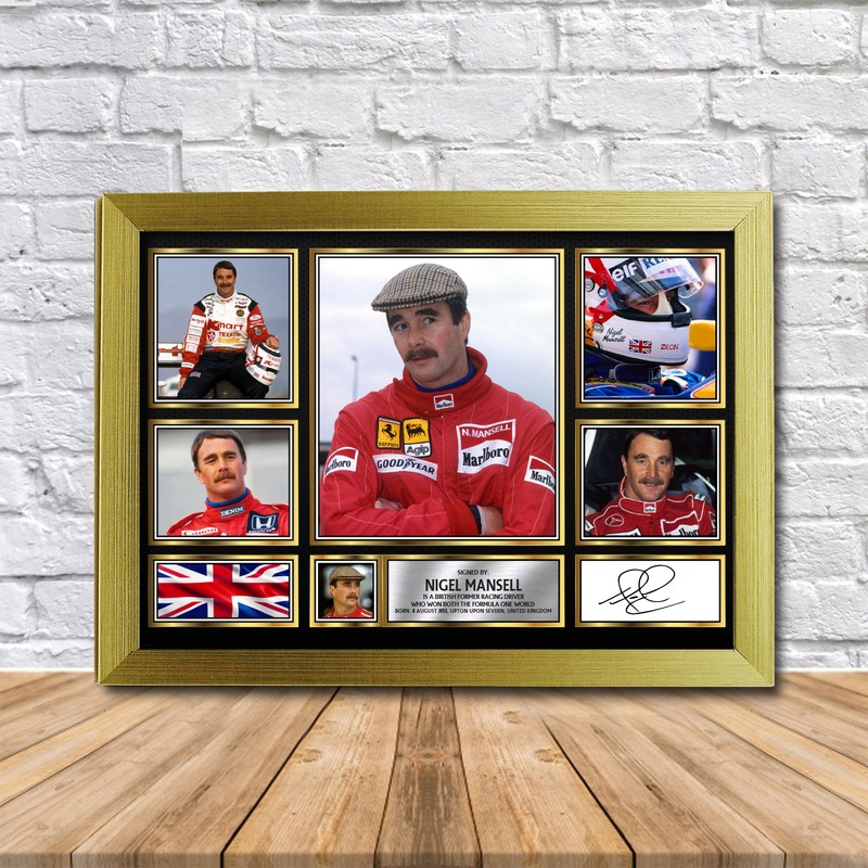 Nigel Mansell Limited Edition Signed Print 2