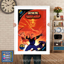 NINJA COMMANDO NEO GEO GAME INSPIRED THEME Retro Gaming Poster A4 A3 A2 Or A1