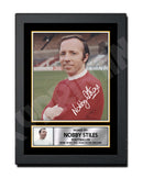 NOBBY STILES 2 Limited Edition Football Player Signed Print - Football