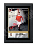 NOBBY STILES (1) Limited Edition Football Player Signed Print - Football