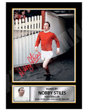 NOBBY STILES (1) Limited Edition Football Player Signed Print - Football