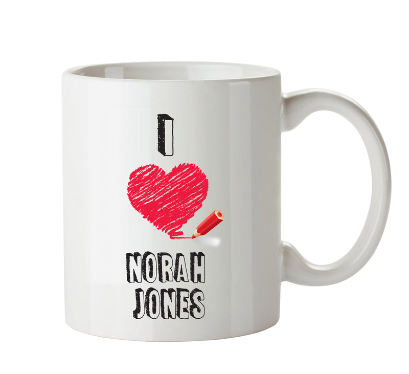 I Love NORAH JONES Celebrity Mug