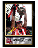 NORMAN WHITESIDE (1) Limited Edition Football Player Signed Print - Football