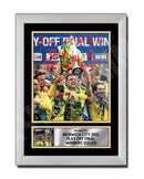 NORWICH CITY 2015 PLAY OFF FINAL WINNERS SQUAD Limited Edition Football Player Signed Print - Football