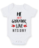 Me and My Godfather Love NOTTS COUNTY Personalised FOOTBALL TEAM Baby Grow