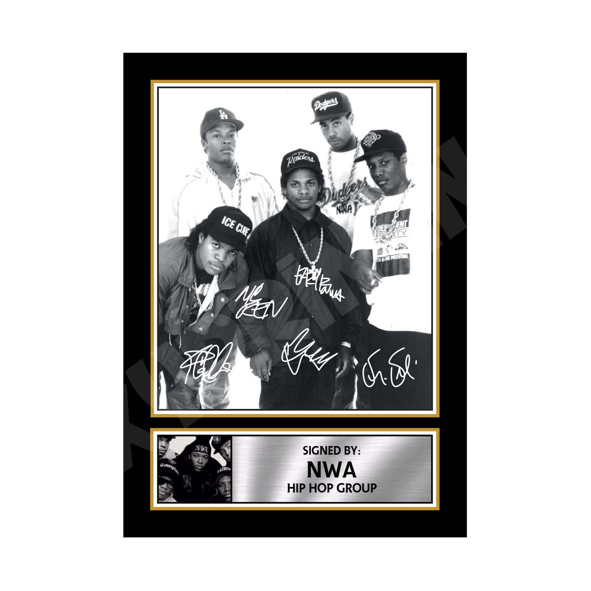 NWA FULLY Printed Signature (1) Music Print