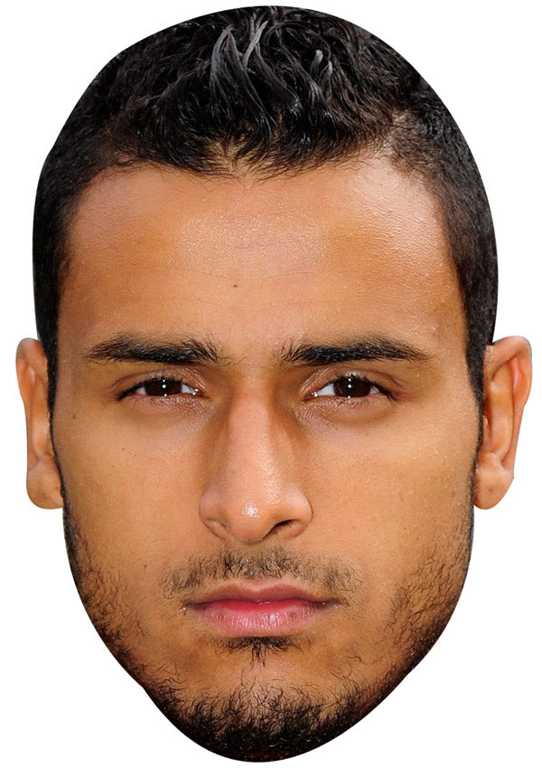 NACER CHADLI JB - Footballer Fancy Dress Cardboard Celebrity Party Face Mask