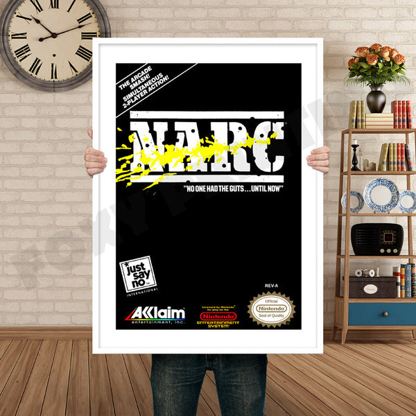 Narc Retro Game Inspired Theme Nintendo NES Gaming