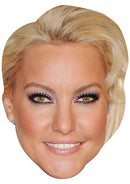 NATALIE LOWE JB - Strictly Come Dancing TV Star Fancy Dress Cardboard Celebrity Party Face Mask