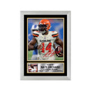 Nate Orchard Limited Edition Football Signed Print - American Footballer