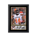 Nate Orchard 2 Limited Edition Football Signed Print - American Footballer