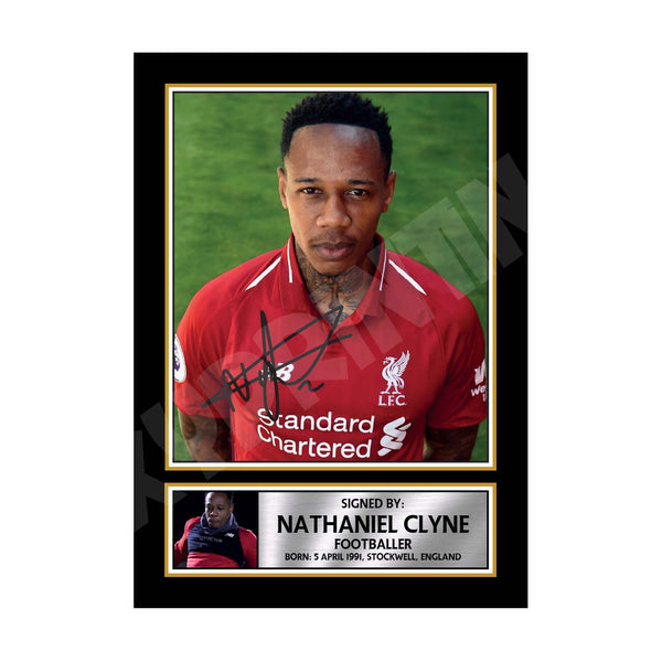 Nathaniel Clyne (1) Football Player Printed Signature Print