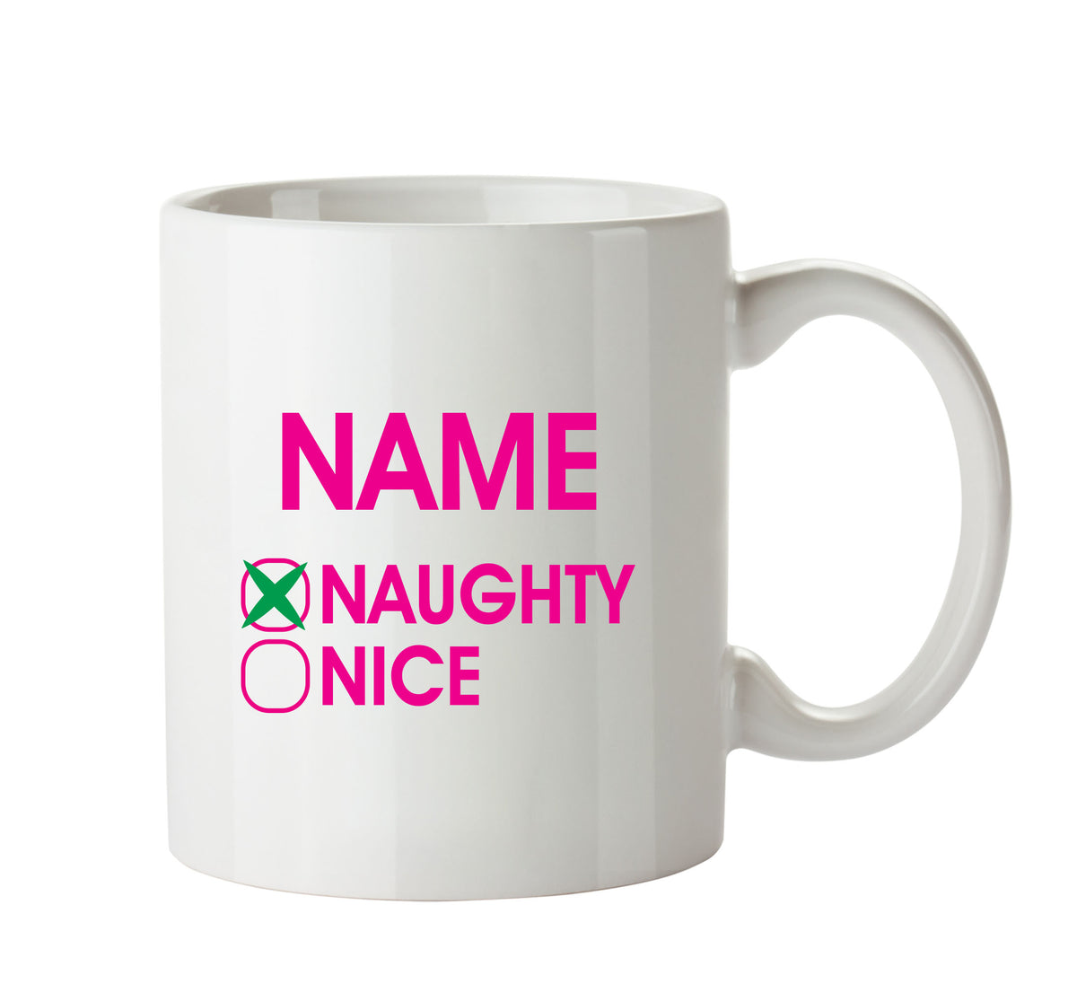 Naughty Or Nice - Adult Mug – printed mug product image 1