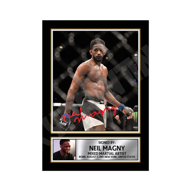 Neil Magny Limited Edition MMA Wrestler Signed Print - MMA Wrestling