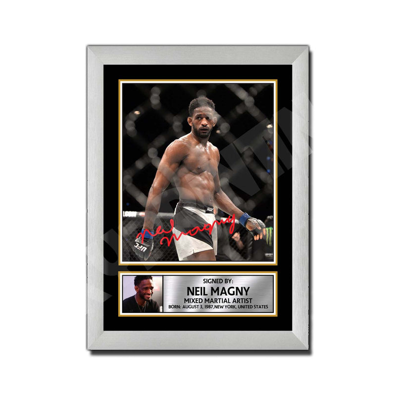 Neil Magny Limited Edition MMA Wrestler Signed Print - MMA Wrestling