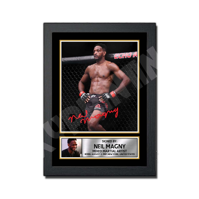 Neil Magny 2 Limited Edition MMA Wrestler Signed Print - MMA Wrestling