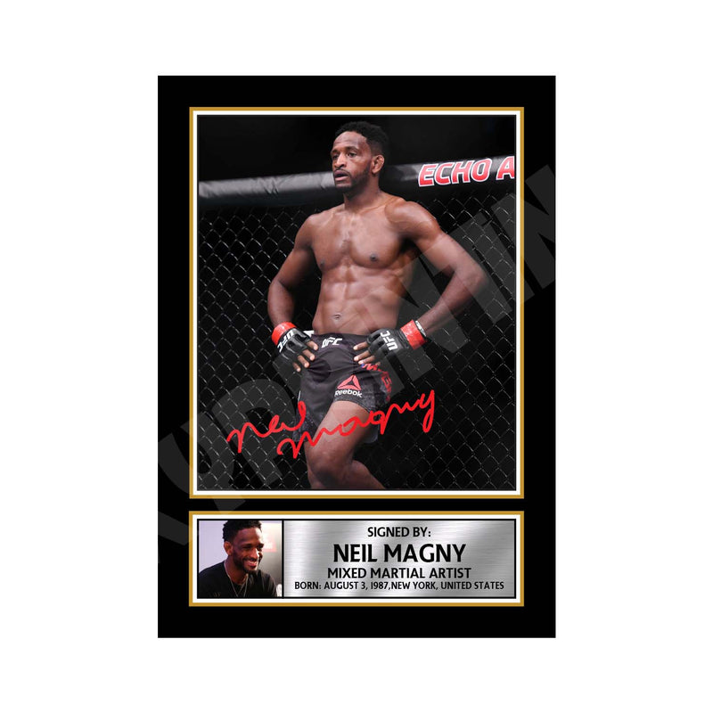 Neil Magny 2 Limited Edition MMA Wrestler Signed Print - MMA Wrestling