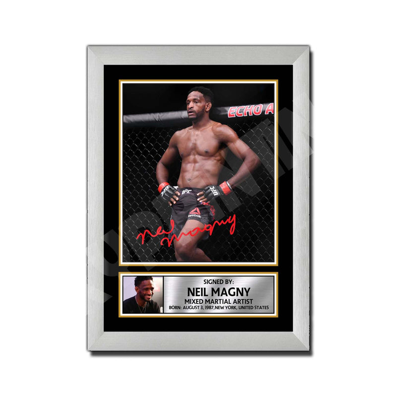 Neil Magny 2 Limited Edition MMA Wrestler Signed Print - MMA Wrestling