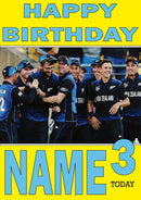 New Zealand Team THEME INSPIRED Style PERSONALISED Kids Adult FUNNY Birthday Card