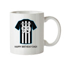 Newcastle United Football Team Mug - Personalised Birthday Age and Name
