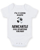Newcastle Fan Starting Football Fan Baby Grow Bodysuit