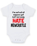 Newcastle Hate Football Fan Baby Grow Bodysuit