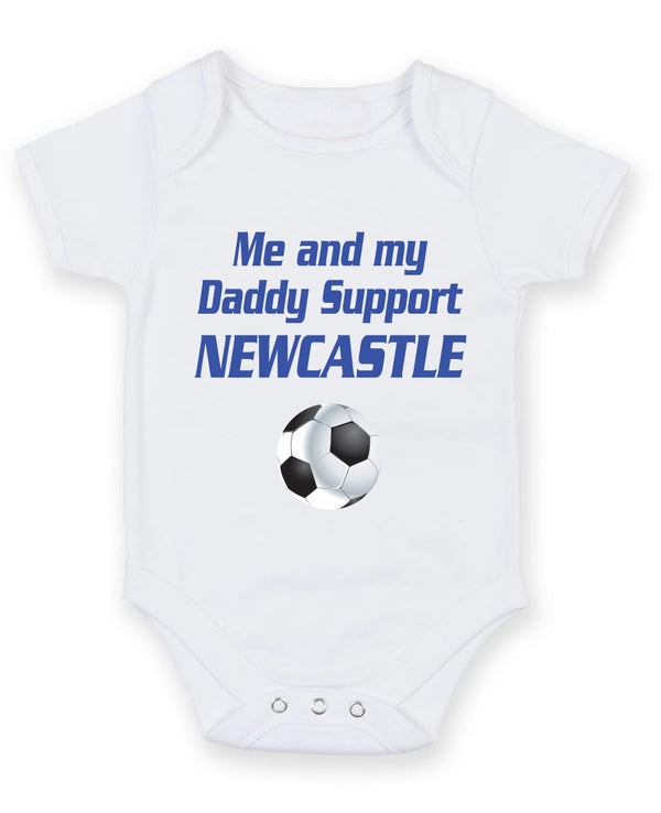 Newcastle Me and my Daddy Football Fan Baby Grow Bodysuit