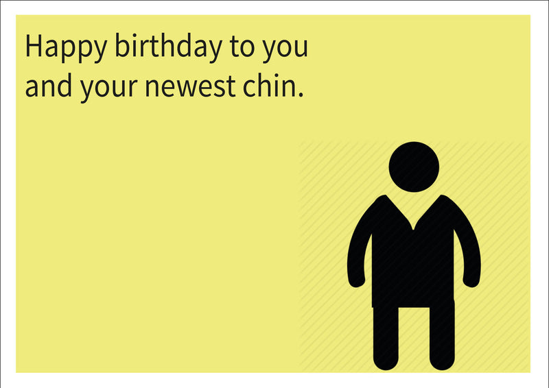 Newest Chin INSPIRED Adult Personalised Birthday Card Birthday Card