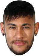 NEYMAR JB - Footballer Fancy Dress Cardboard Celebrity Party Face Mask