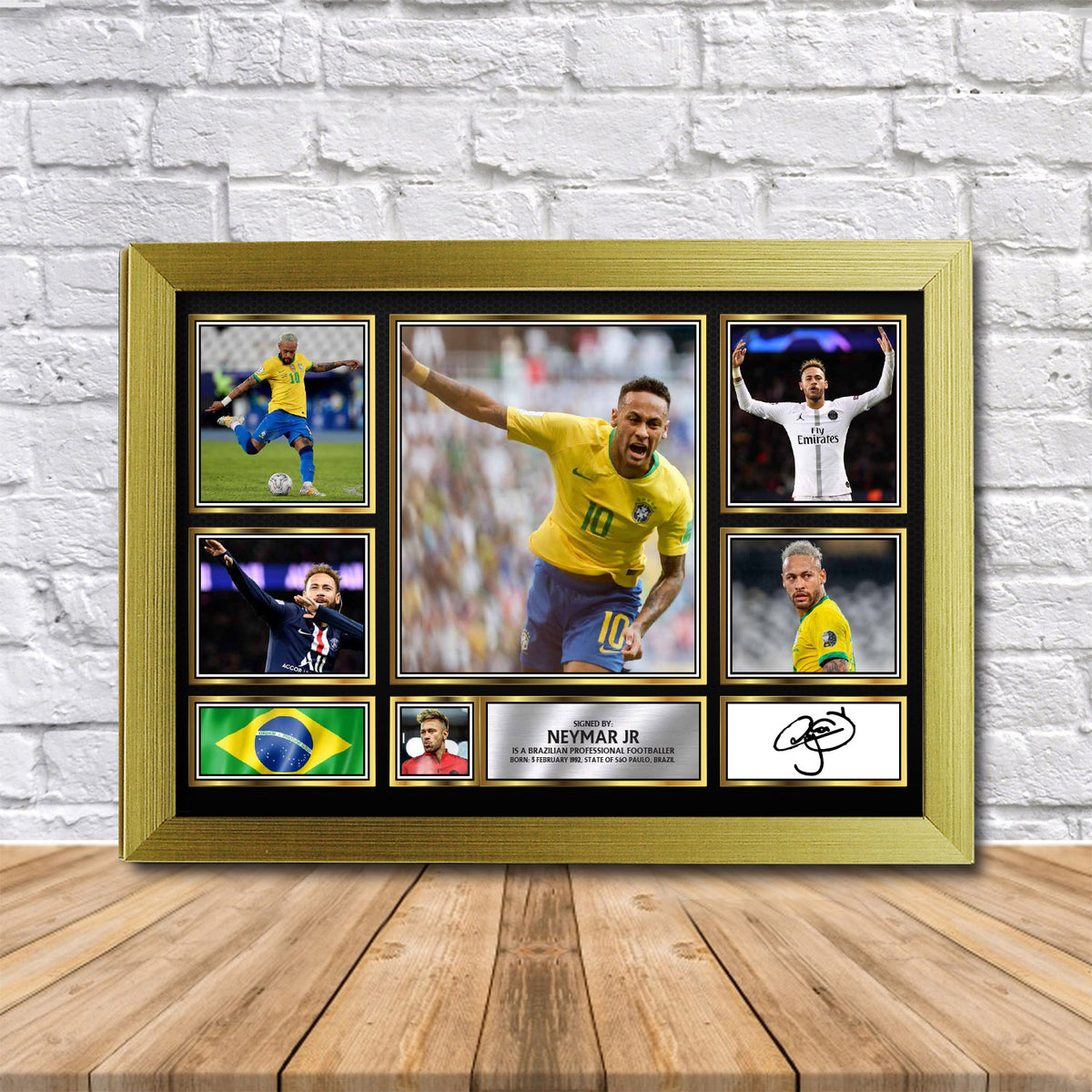 Neymar Jr Printed Signature Print