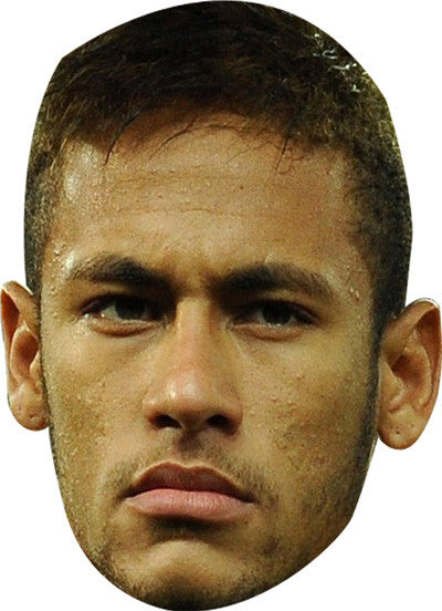 Neymar FOOTBALL 2018 Celebrity Face Mask Fancy Dress Cardboard Costume Mask