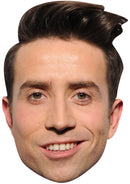 NICK GRIMSHAW JB - TV Star Fancy Dress Cardboard Celebrity Party Face Mask