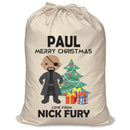 PERSONALISED Cartoon Inspired Super Hero Fury PAUL - XL Children's Christmas Santa Sack CUSTOMISE Present