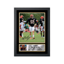 Nick Vigil Limited Edition Football Signed Print - American Footballer