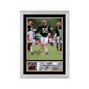 Nick Vigil Limited Edition Football Signed Print - American Footballer