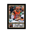 Nick Vigil 2 Limited Edition Football Signed Print - American Footballer