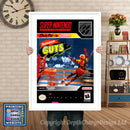 Nickelodeon GUTS Super Nintendo GAME INSPIRED THEME Retro Gaming Poster A4 A3 A2 Or A1