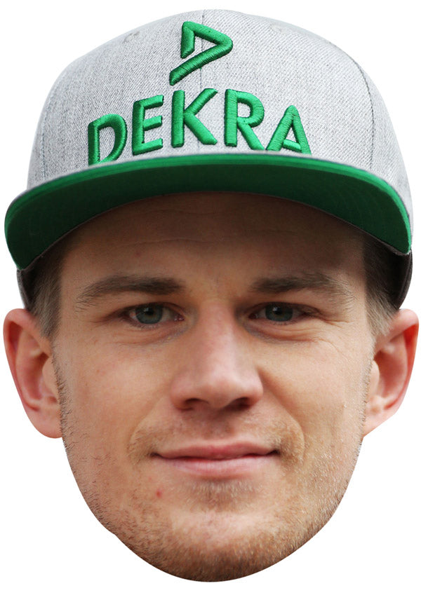 NICO HULKENBERG CAP JB - Formula 1 Driver Fancy Dress Cardboard Celebrity Party Face Mask