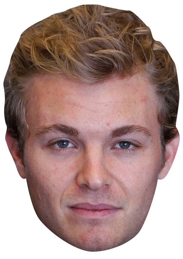 NICO ROSBERG JB - Formula 1 Driver Fancy Dress Cardboard Celebrity Party Face Mask