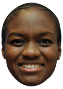 NICOLA ADAMS JB - Boxing Fancy Dress Cardboard Celebrity Party Face Mask
