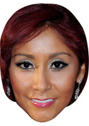 NICOLE POLIZZI SNOOKI JB - TV Star Fancy Dress Cardboard Celebrity Party Face Mask