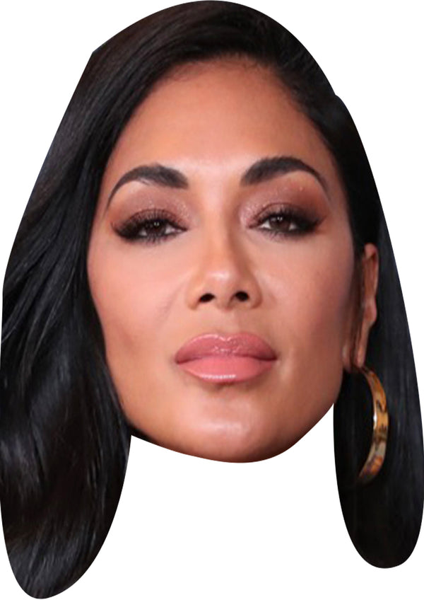 Nicole Scherzinger Face Mask – Fancy Dress Cardboard Costume Mask