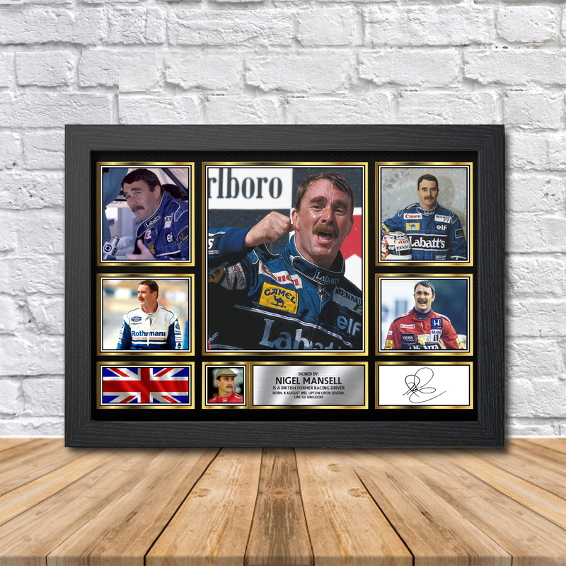 Nigel Mansell Limited Edition Signed Print