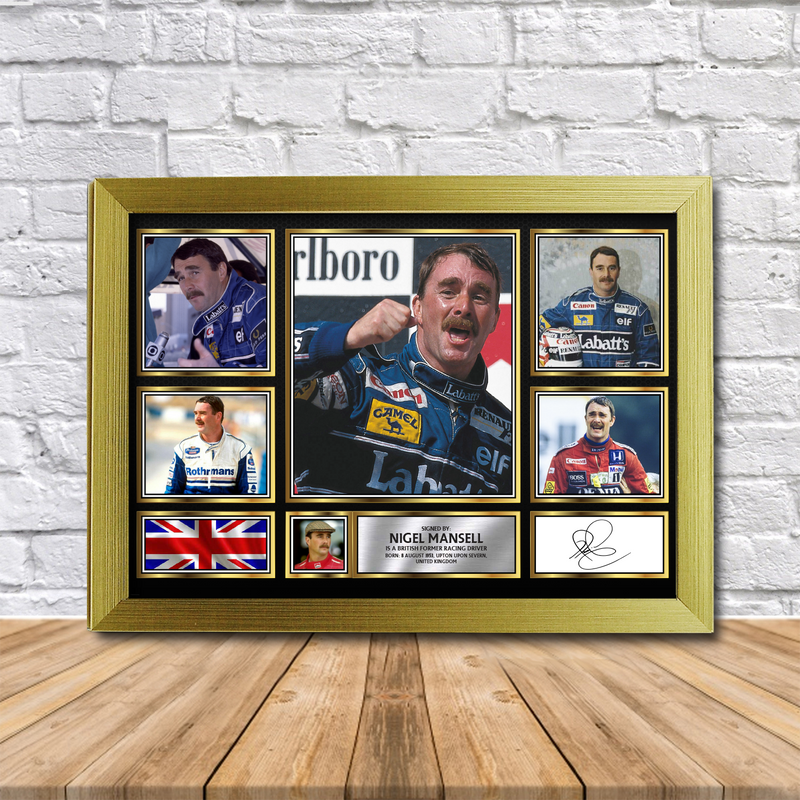 Nigel Mansell Limited Edition Signed Print